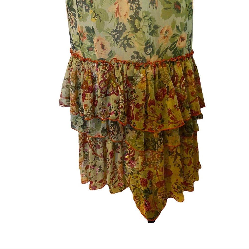 Floral Maxi Dress with Ruffle Hem - Picture 2 of 4